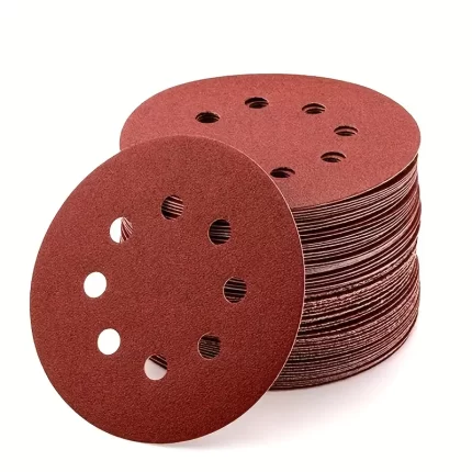 Δίσκοι Λείανσης Velcro με 8 τρύπες Smirdex Φ125 Σετ 10 Τεμαχίων.