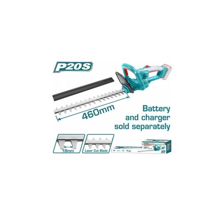 Total Ψαλίδι Μπορντούρας Μπαταρίας Li-ion 20V THTLI20018