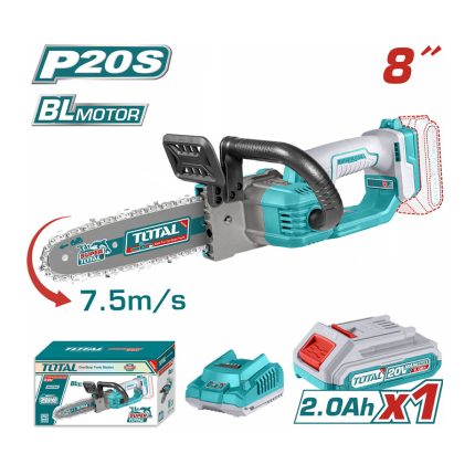 Total Κλαδευτικό Αλυσοπρίονο Μπαταρίας Με Λάμα 20cm (TGSLI2085)