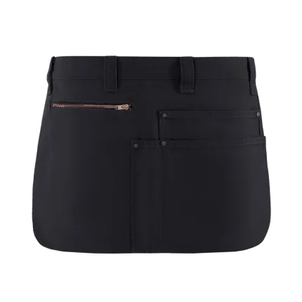 Ποδιά Μέσης Gallor Μαύρη Με Τσέπες & Φερμουάρ